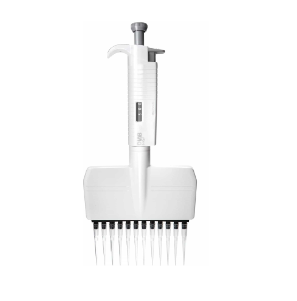 D-Lab™ MicroPette Multi-channel, Mechanical, 12-channel Adjustable Volume Pipettes, 50 - 300 μl