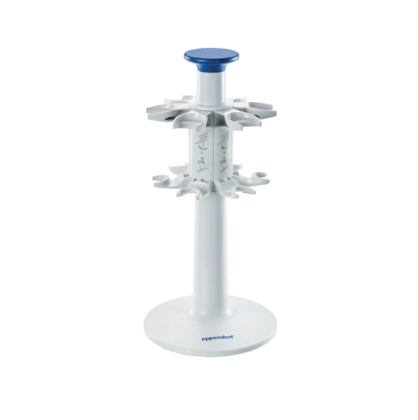 Eppendorf Pipette Carousel 2, for 6 Eppendorf Research®, Eppendorf Research® plus, Eppendorf Reference®, Eppendorf Reference® 2 or Biomaster®, additional pipette holders are optionally available