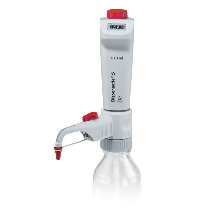 Bottle-top Dispensers Dispensette® S, Digital, DE-M, 1 ml - 10 ml, With Recirculation Valve