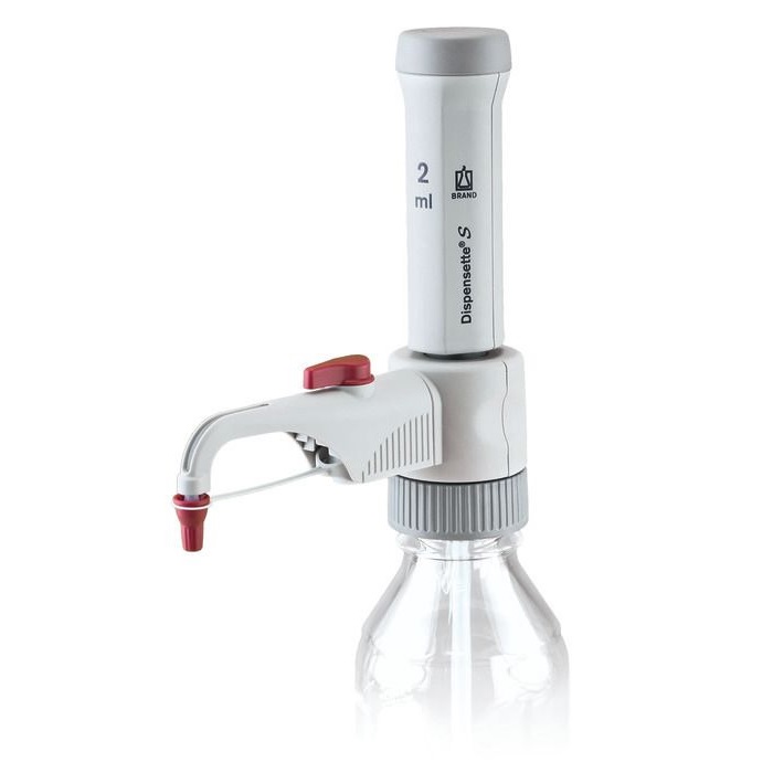 Bottle-top Dispensers Dispensette® S, Vixed-volume, DE-M, 2 ml, With Recirculation Valve