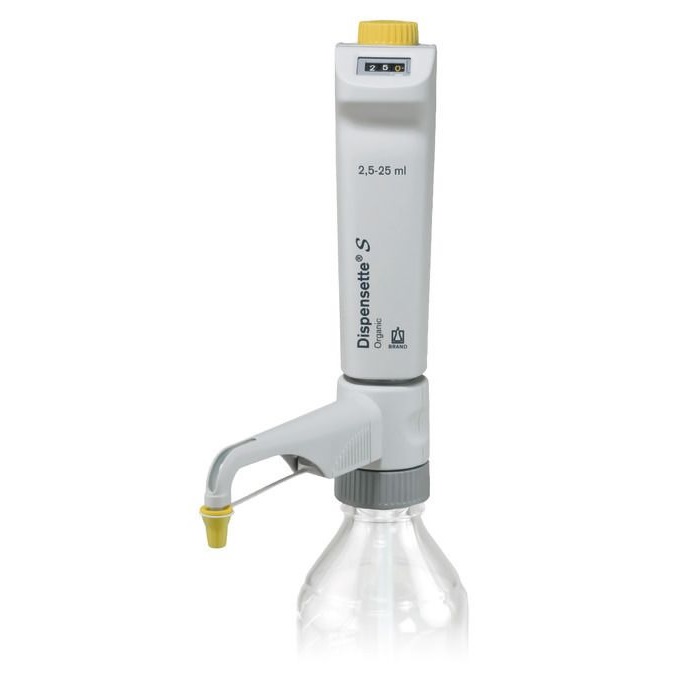Bottle-top Dispensers Dispensette® S Organic, Digital, DE-M, 2.5 ml - 25 ml, Without Recirculation Valve