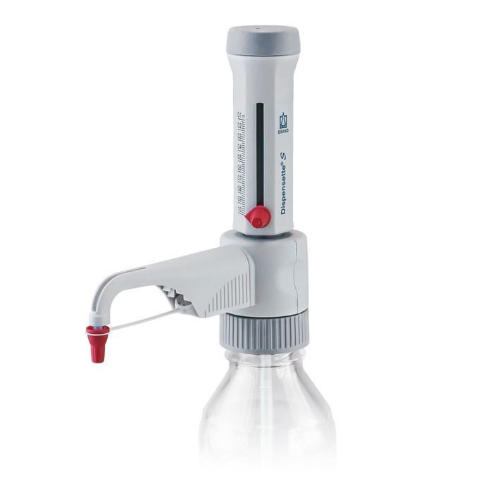 Bottle-top Dispensers Dispensette® S, Analog-adjustable, DE-M, 0.1 ml - 1 ml, Without Recirculation Valve
