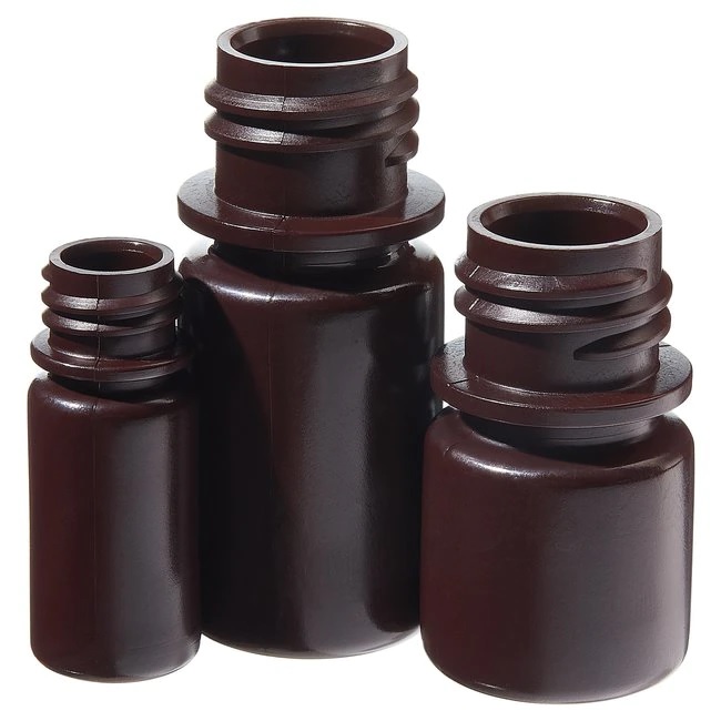 Nalgene™ Opaque Amber HDPE Diagnostic Bottles without Closure: Bulk Pack, 15 mL