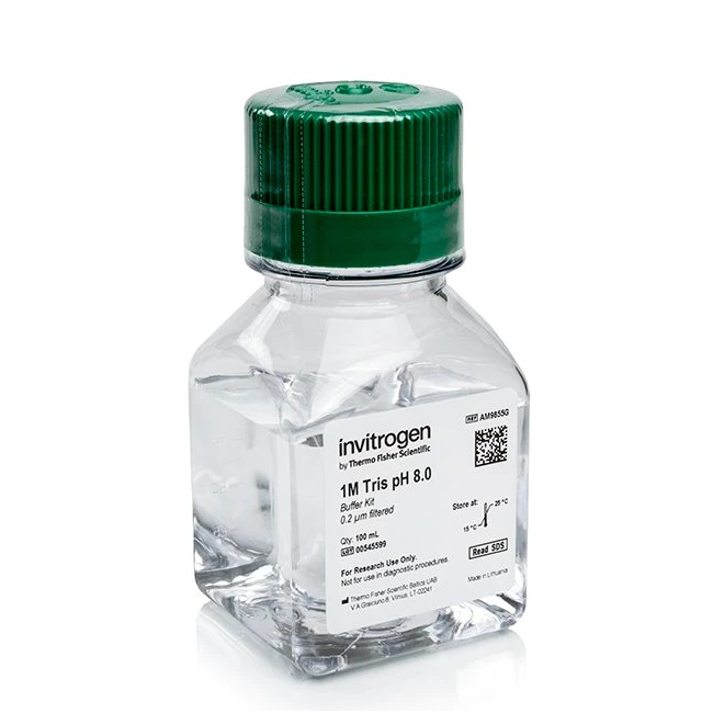 Invitrogen™ Tris (1 M), pH 8.0, RNase-free, 100 mL