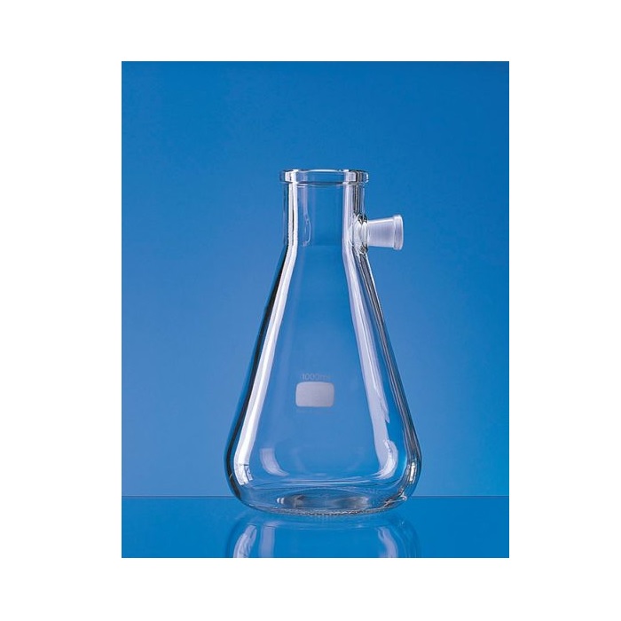 BRAND™ Filter Flask, Boro 3.3, With Lateral Socket, 250 ml