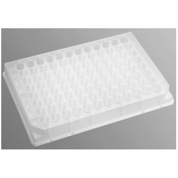 Axygen® 96-well Clear Round Bottom 550 µL Polypropylene Deep Well Plate, Sterile