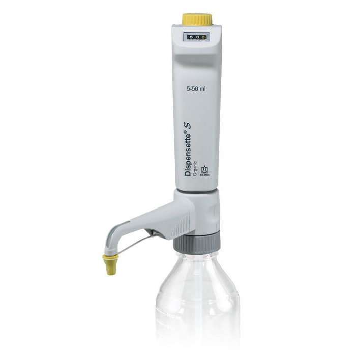 Bottle-top Dispensers Dispensette® S Organic, Digital, DE-M, 5 ml - 50 ml, Without Recirculation Valve