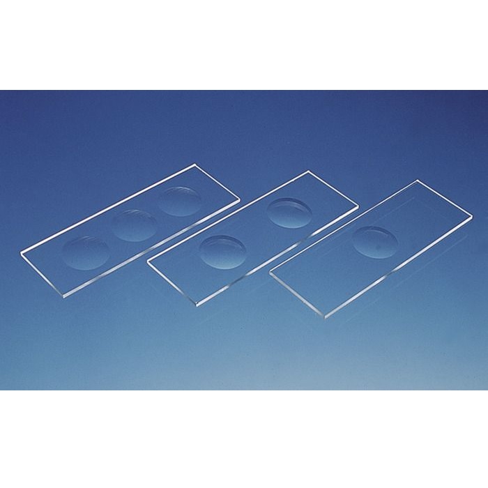 BRAND™ Cavity Slides, White, 1.2 - 1.5 mm, Ground Edges With 3 Concavity