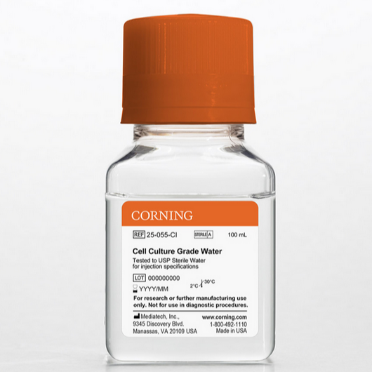Corning® 100 mL Cell Culture Grade Water Tested to USP Sterile Water for Injection Specifications