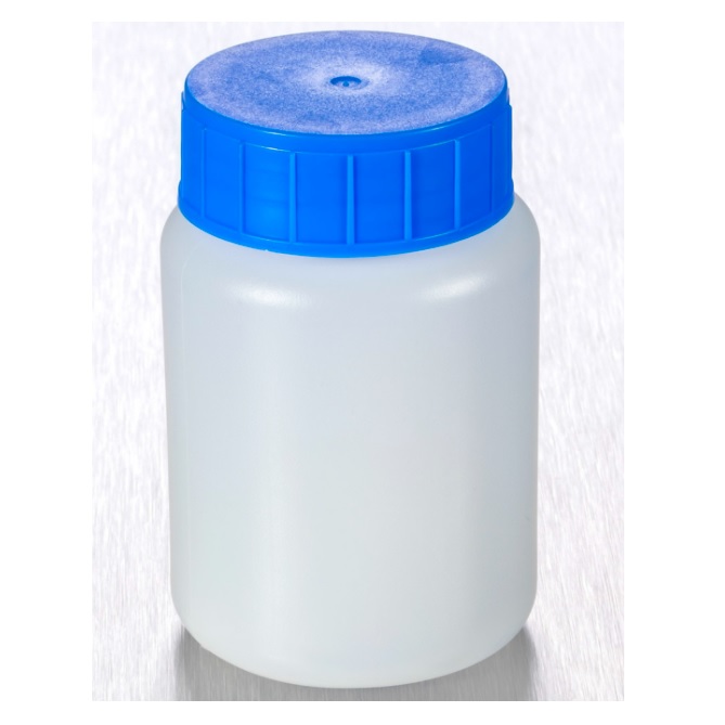 Corning® Gosselin™ Round HDPE Bottle, 100 mL, 37 mm Blue Cap with Seal, Assembled