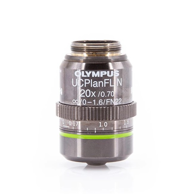 Invitrogen™ Olympus™ 20X Objective, fluorite, 0.70NA/0.8–1.8WD, correction collar (0–1.6 mm)