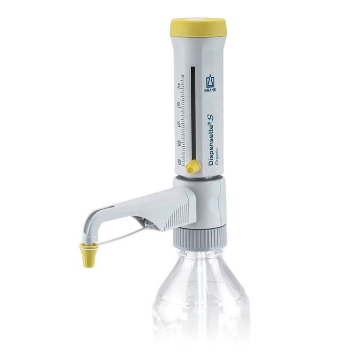 Bottle-top Dispensers Dispensette® S Organic, Analog-adjustable, DE-M, 2.5 ml - 25 ml, Without Recirculation Valve