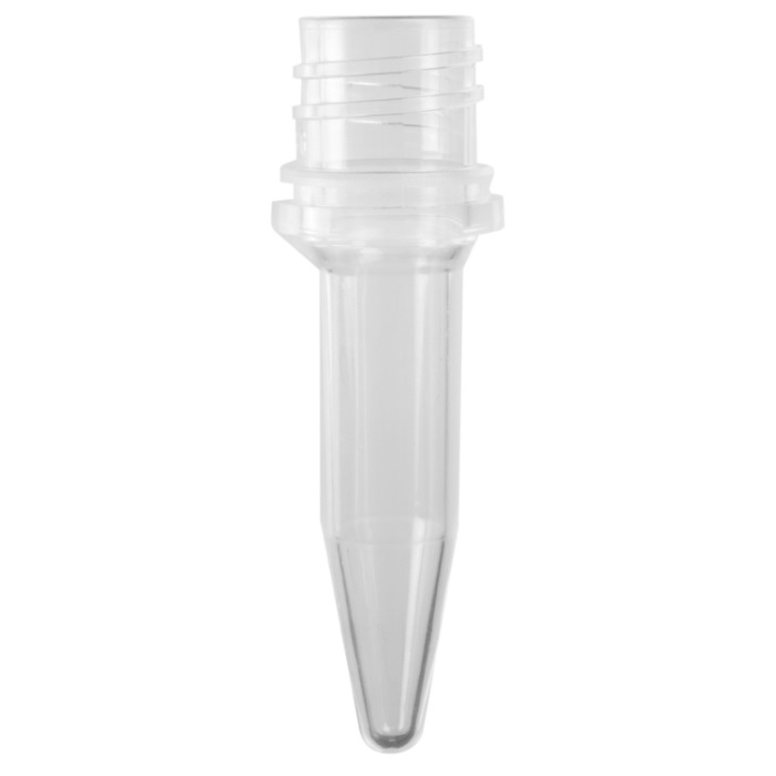 Axygen® 0.5 mL Elongated Conical Screw Cap Tubes Only, Polypropylene, Clear, Nonsterile