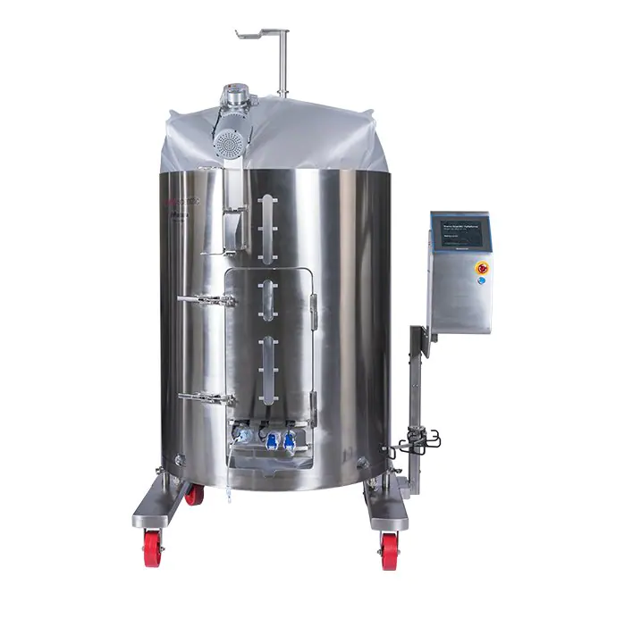 HyPerforma™ Single-Use Mixer (S.U.M.), 1000 L, Non-Jacketed, 240VAC, AC Motor, with Load Cell