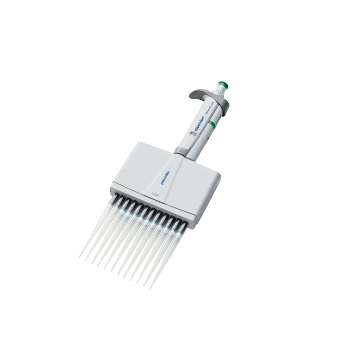 Eppendorf Research® plus, 12-channel, variable, 120 – 1,200 µL, dark green