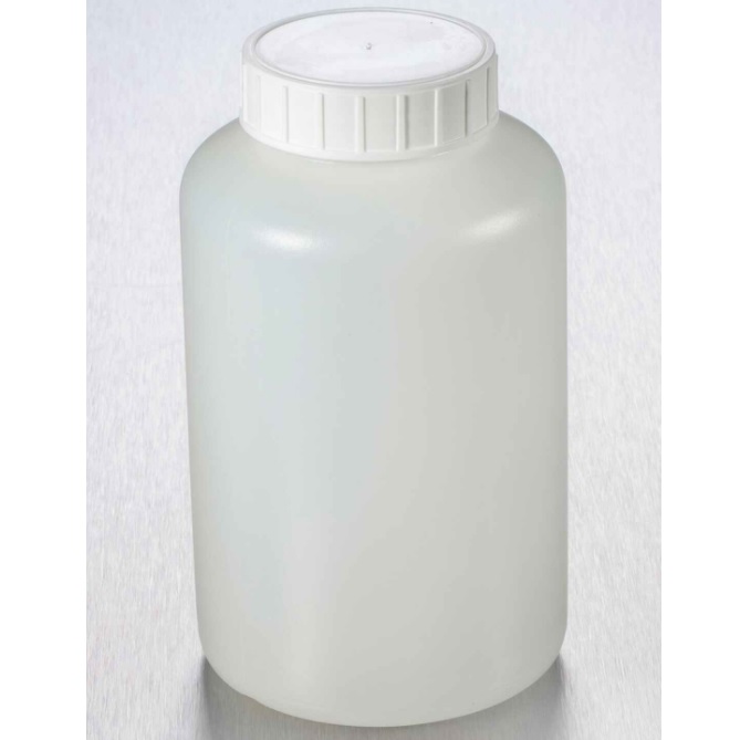 Corning® Gosselin™ Round HDPE Bottle, 1 L, 58 mm White Cap, Assembled