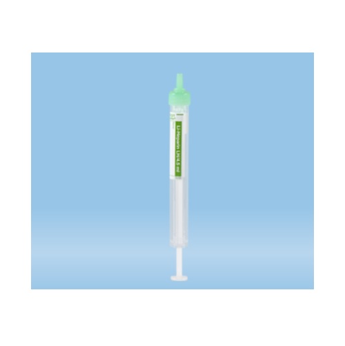 Monovette® Luer Lithium Heparin, 4.5 ml, Cap Green, (LxØ): 92 x 11 mm, With Paper Label