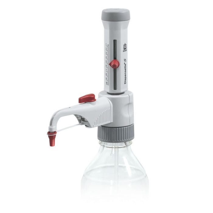 Bottle-top Dispensers Dispensette® S, Analog-adjustable, DE-M, 1 ml - 10 ml, With Recirculation Valve