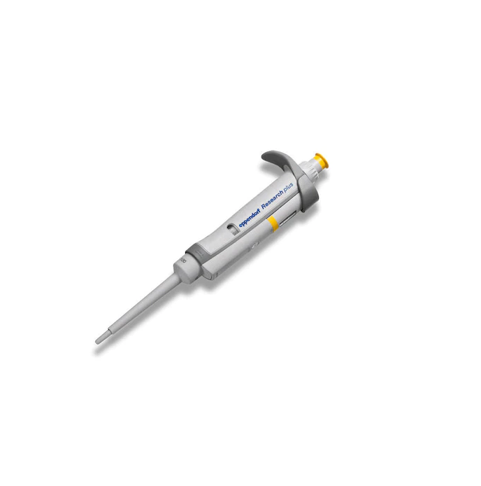 Eppendorf Research® plus, 1-channel, variable, incl. epT.I.P.S.® Box, 10 – 100 µL, yellow