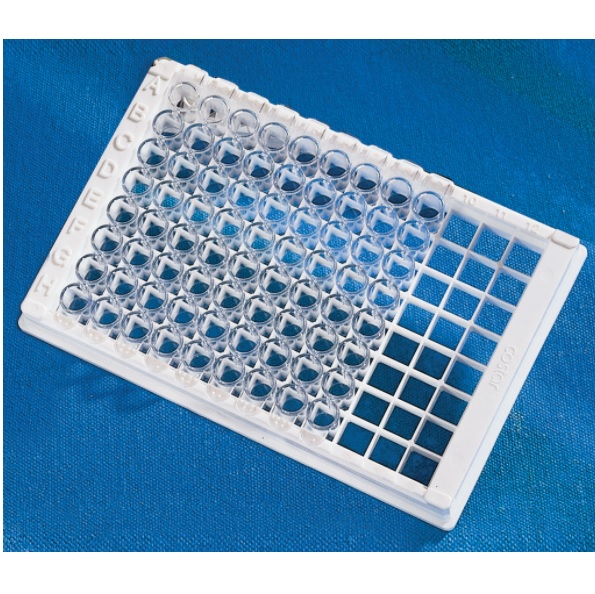 Corning® Osteo Assay Surface Polystyrene 1 x 8 Stripwell™ Microplate, 12 Strips per Holder with Lid, Sterile