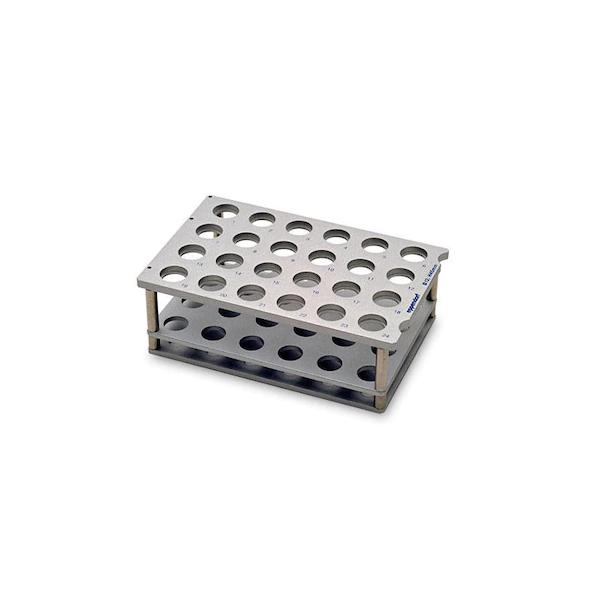 epMotion® Rack for single test tubes, for presenting Eppendorf reaction vessels, glass or plastic tubes, not temperable, Ø 12 mm × 60 mm max. length