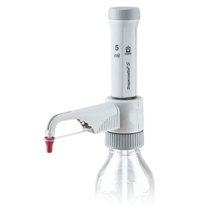 Bottle-top Dispensers Dispensette® S, Vixed-volume, DE-M, 5 ml, Without Recirculation Valve