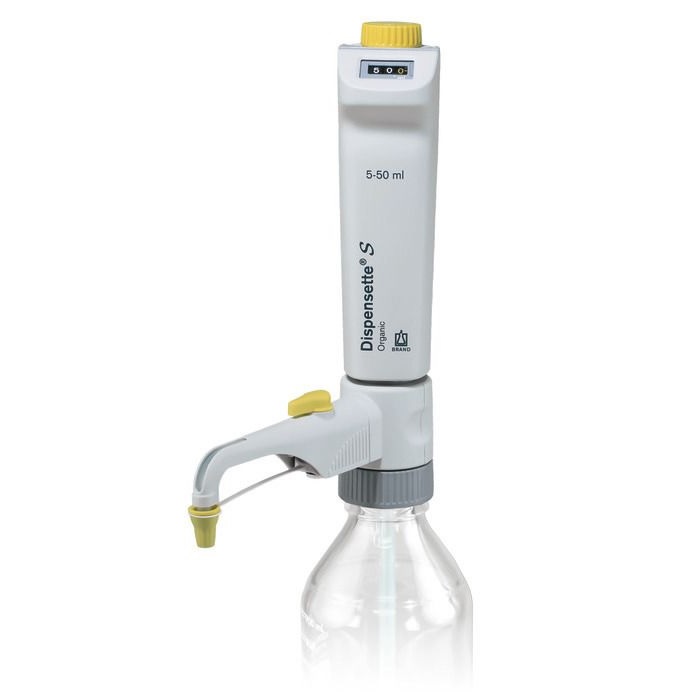Bottle-top Dispensers Dispensette® S Organic, Digital, DE-M, 5 ml - 50 ml, With Recirculation Valve