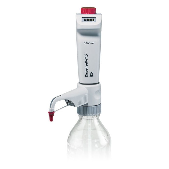 Bottle-top Dispensers Dispensette® S, Digital, DE-M, 0.5 ml - 5 ml, Without Recirculation Valve