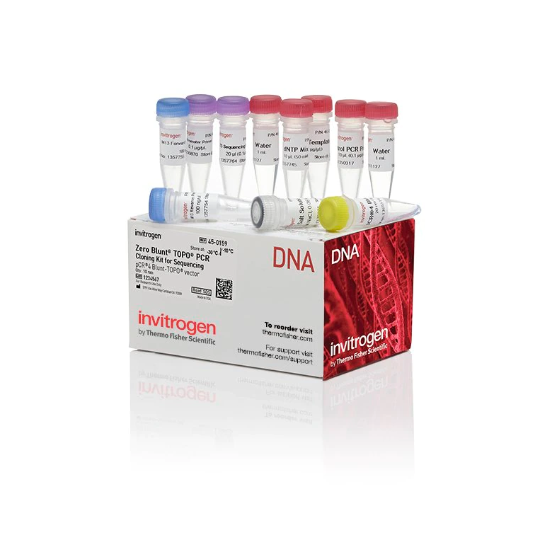 Invitrogen™ Zero Blunt™ TOPO™ PCR Cloning Kit for Sequencing, without competent cells, 25 Reactions