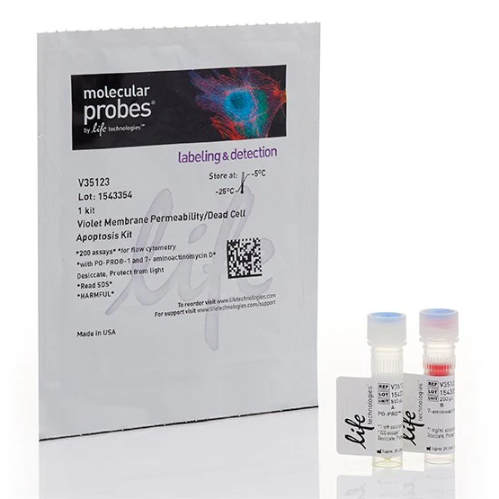 Invitrogen™ Membrane Permeability Dead Cell Apoptosis Kit with PO-PRO™-1 and 7-Aminoactinomycin D, For Flow Cytometry