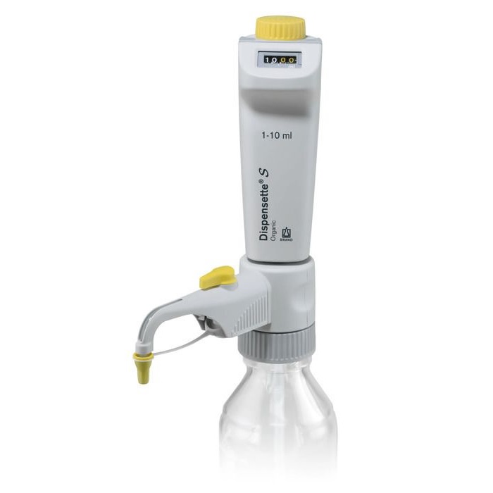 Bottle-top Dispensers Dispensette® S Organic, Digital, DE-M, 1 ml - 10 ml, With Recirculation Valve
