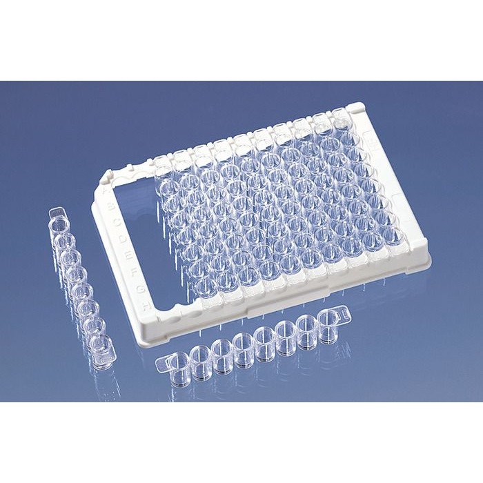 Biologix™ 96-Well, Medium Binding, Strip Plate (12 x F8), PureGrade™, Transparent, F-Bottom, Divisibility