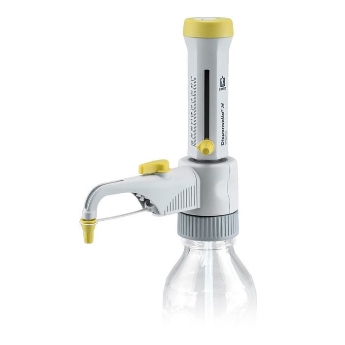 Bottle-top Dispensers Dispensette® S Organic, Analog-adjustable, DE-M, 1 ml - 10 ml, With Recirculation Valve