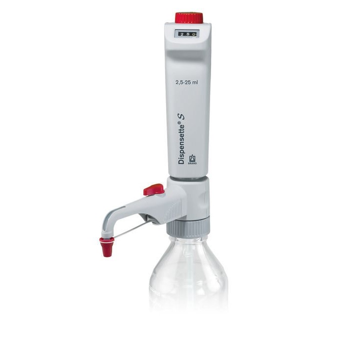 Bottle-top Dispensers Dispensette® S, Digital, DE-M, 2.5 ml - 25 ml, With Recirculation Valve