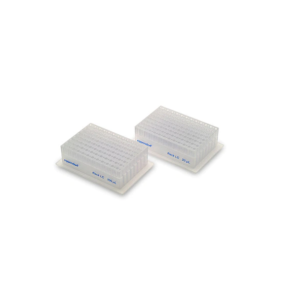 epMotion® Rack LC 20 µL/100 µL, for up to 96 × 20 µL or 100 µL LightCycler capillaries for use with Centrifuge 5804/5804 R or 5810/5810 R and other devices, set of 2