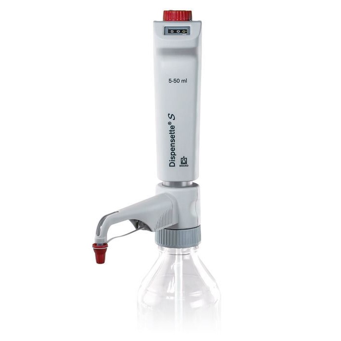 Bottle-top Dispensers Dispensette® S, Digital, DE-M, 5 ml - 50 ml, Without Recirculation Valve