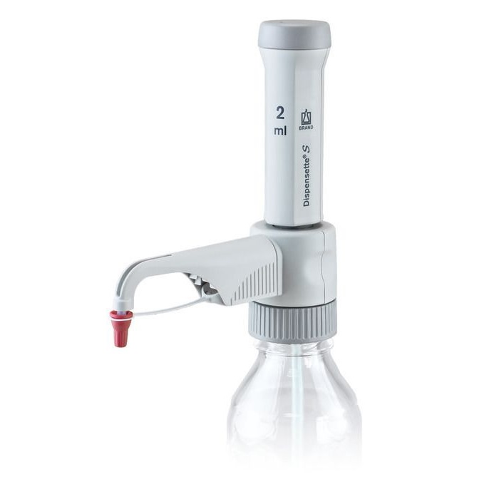 Bottle-top Dispensers Dispensette® S, Vixed-volume, DE-M, 2 ml, Without Recirculation Valve