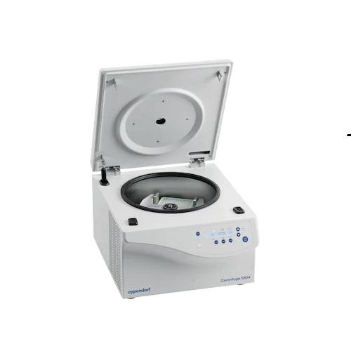 Eppendorf non-refrigerated centrifuge 5804, keypad, with Rotor S-4-72