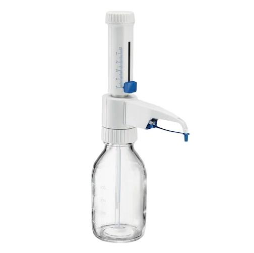 Eppendorf Varispenser® 2x, 1-channel, bottle top dispenser with recirculation valve with adapters GL 25, GL 28/S 28, GL 32, GL 38, S 40 and telescopic intake tube , 0.5 – 5 mL