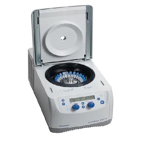 Eppendorf refrigerated centrifuge 5427 R, rotary knobs, with Rotor FA-45-48-11