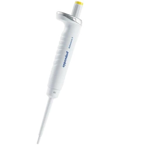 Eppendorf Reference® 2, 1-channel, variable, incl. epT.I.P.S.® Box, 2 – 20 µL, yellow