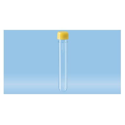 Sarstedt™ Screw Cap Tube, 12 ml, (LxØ): 99 x 16 mm, PC, Yellow Cap , Sterile