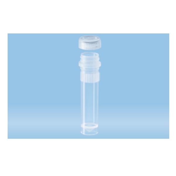 Sarstedt™ Screw Cap Micro Tubes, 2 ml, Skirted Conical Base, With knurling, Cap Enclosed,With O-ring