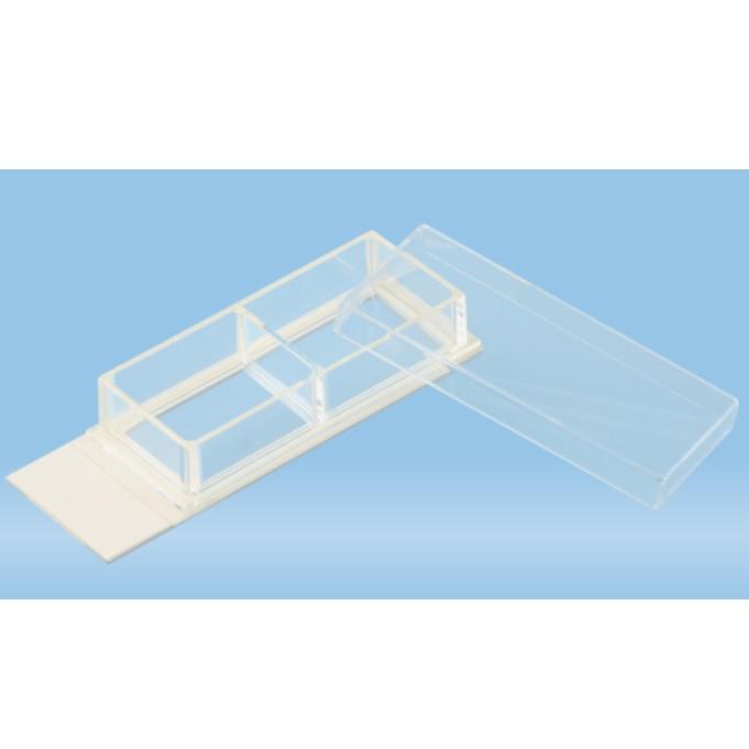 Sarstedt™ x-well Cell Culture Chamber, 2-well, On lumox® slide, Removable Frame