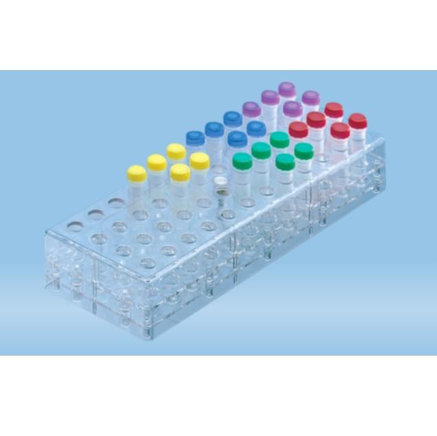Sarstedt™ Rack, PC, 12 x 4, Suitable For Micro Tubes 2 ml, Microvette®
