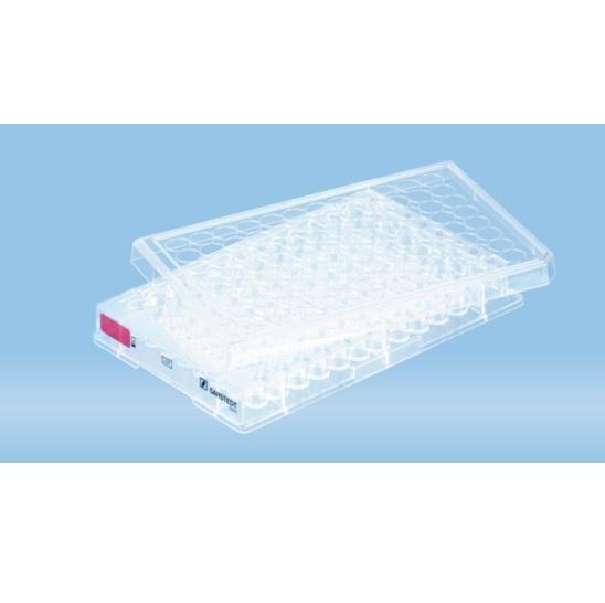 Sarstedt™ Cell Culture Plate, 96 Well, Standard, Flat Base, 5 piece(s)/bag, Red