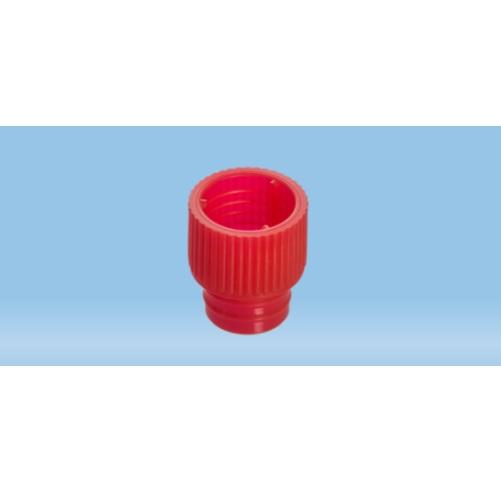 Sarstedt™ Push Cap, Red, Suitable For Tubes Ø 13 mm