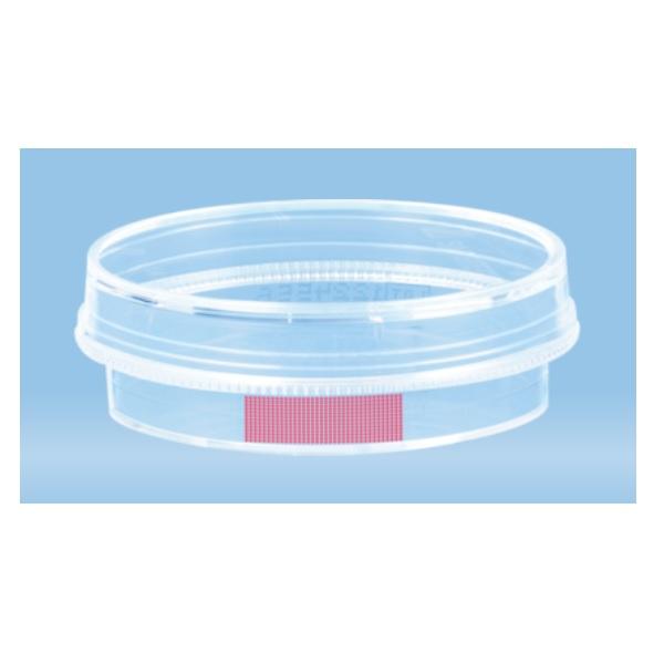 Sarstedt™ Cell Culture Dish, (ØxH): 35 x 10 mm, Standard, With Grid, Red