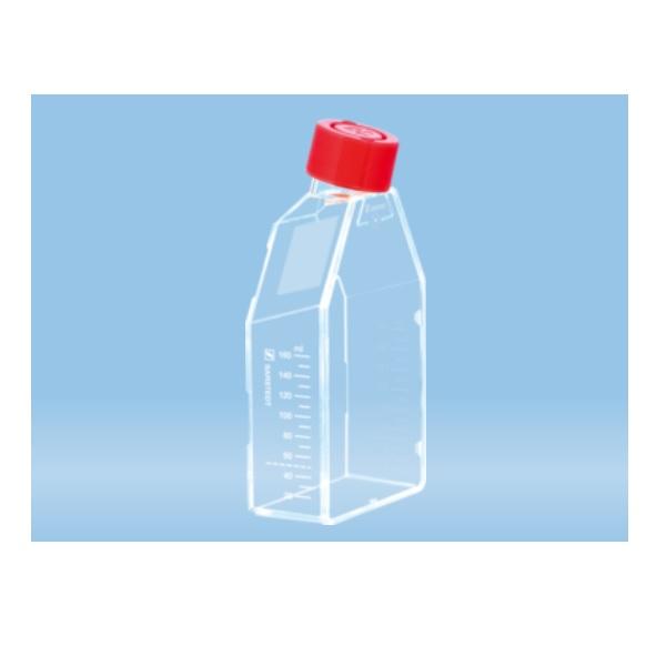 Sarstedt™ Cell Culture Bottle, T-75, Standard, 2-position Screw Cap, Red