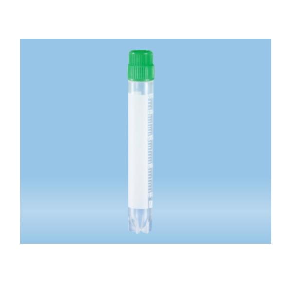 Sarstedt™ CryoPure Tubes, 5 ml, Quickseal Screw Cap, Green